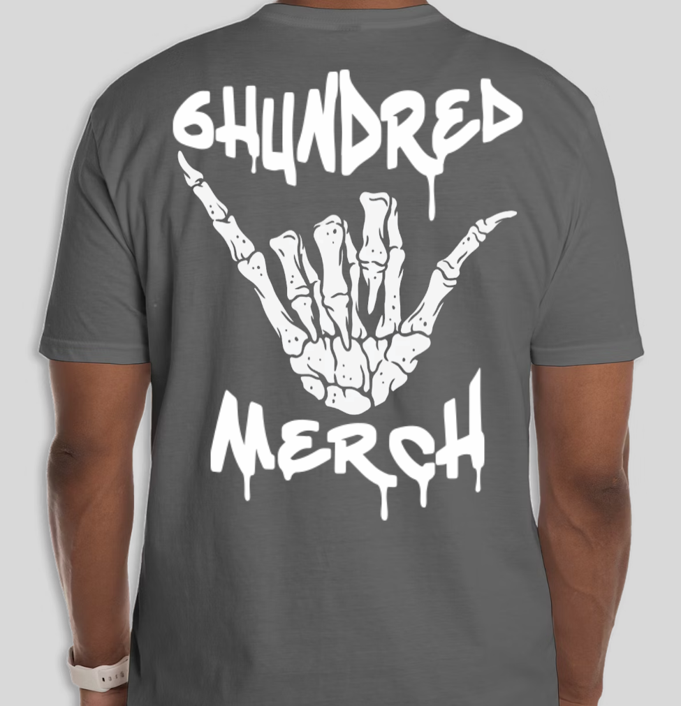 6HUNDRED MERCH GRAY TEE