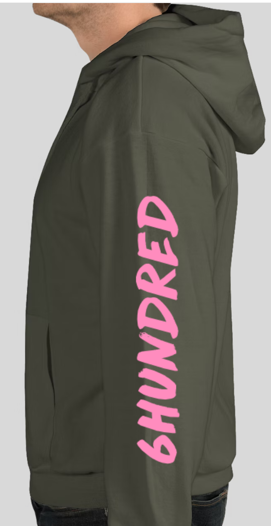 "COME GET ME" MIL GREEN HOODIE