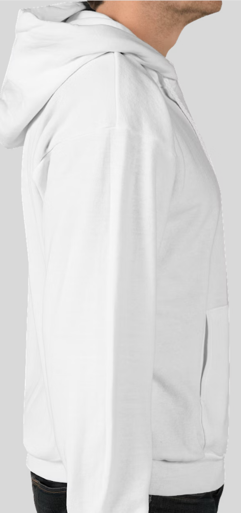 WHITE "COME GET ME" HOODIE