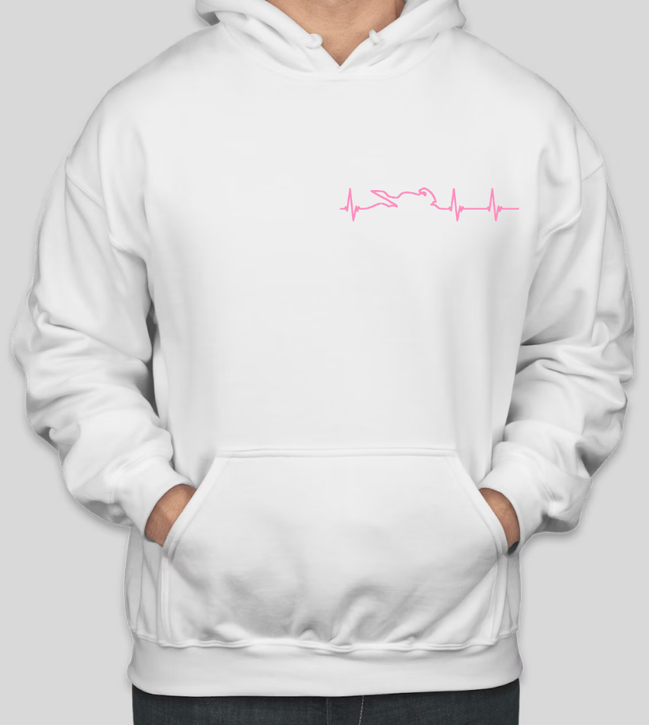 WHITE "COME GET ME" HOODIE