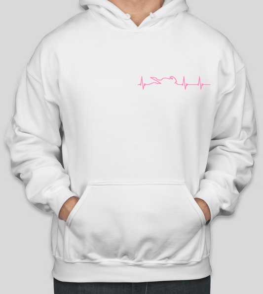 WHITE "COME GET ME" HOODIE